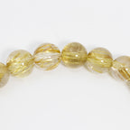 【一点もの】タイチンルチルクォーツ 8mm シンプルブレスレット【鑑別書付き】